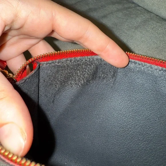 Louis Vuitton Red Epi Pochette - Picture 9 of 11